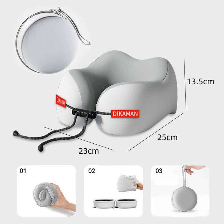 008 메모리폼 U자형 여행용 휴대용 차안 비행기 기차 목보호 수면 베개